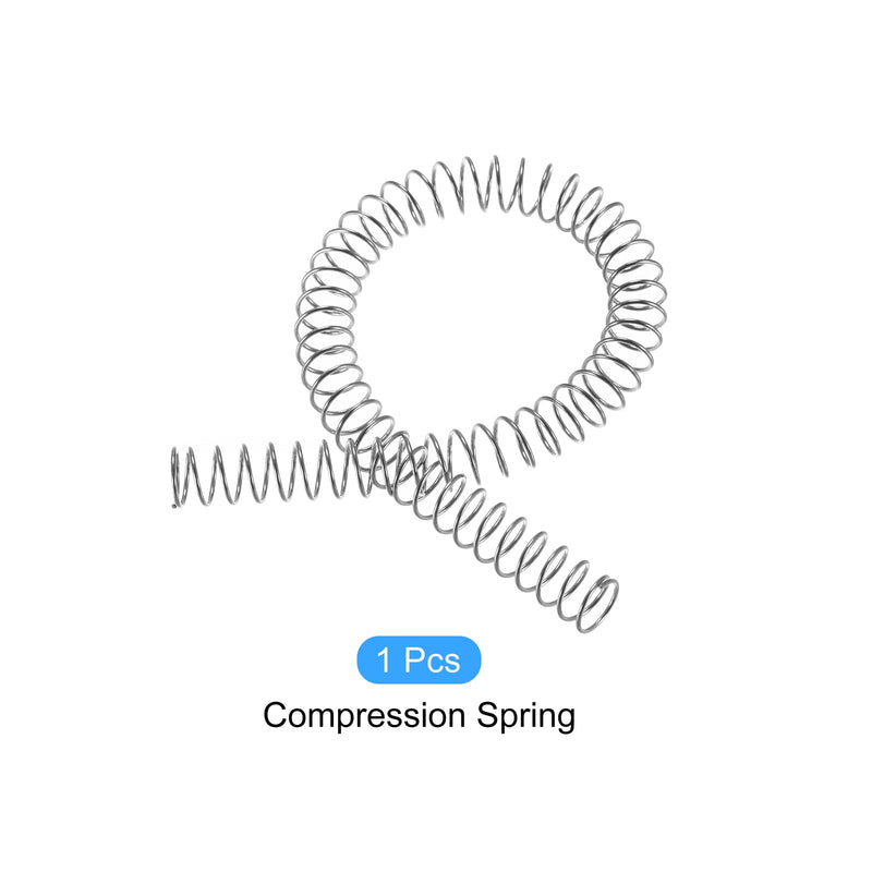 METALLIXITY Compression Springs (1x12mm OD,305mm Free Length) 304 Stainless Steel Extension Spring - for Shop Home Repairs, DIY Projects, Silver Tone 1mm x 12mm x 305mm
