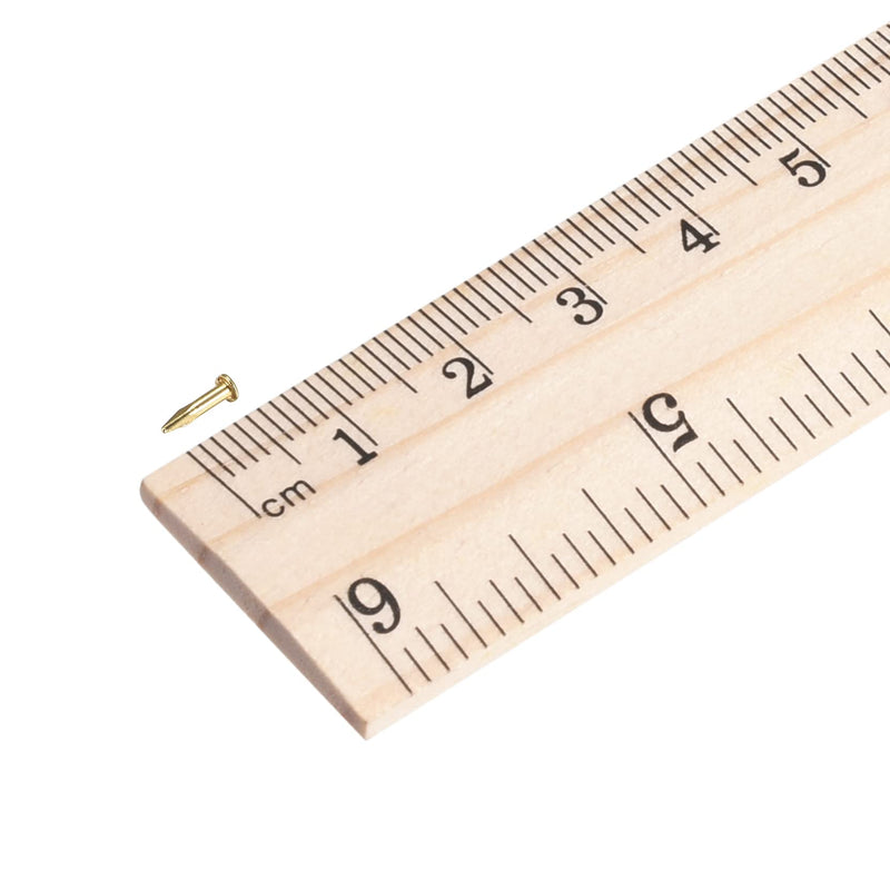 uxcell Small Tiny Nails 1.2x6mm(DxL) for Wooden DIY Decorative Pictures Boxes Household Accessories Brass Tone 300pcs 6mm