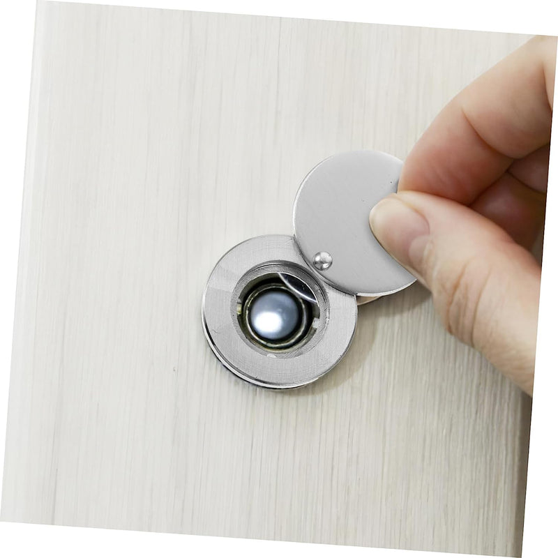 Peephole Cover, Peep Hole Covers for Door - Home Security Privacy Protection with Self-Adhesive Installation Tools（Silver） Silver