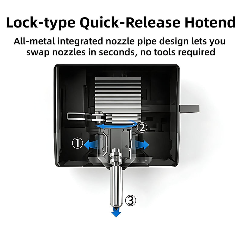 3PK 0.4MM 0.6MM 0.8MM Integrated Hardened Steel Nozzles for Kobra X Combo Quick-Detachable High Speed Throat Tube Nozzles Print Head Hot End for Anycubic 3D Printer 0.4mm 0.6mm 0.8mm kobra x nozzle
