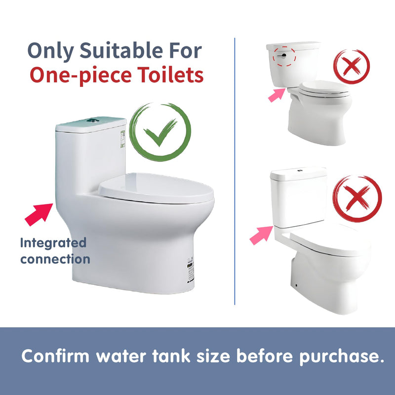 3-Inch Dual Flush Valve Replacement Kit for One-Piece Toilets Fits 3-inch drain holes