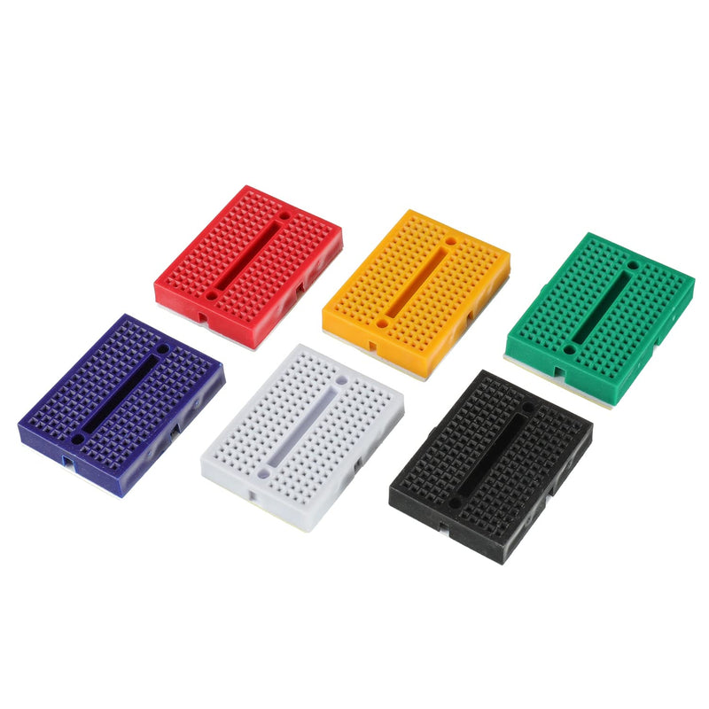 BOJACK 1Pcs 803 Tie points and 1 Pcs 400 Tie Points Solderless Breadboard and 65 Pcs Flexible Breadboard Jumper Wires and 6PCS 170 Points Mini Solderless Breadboard