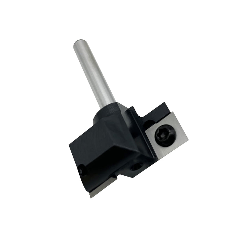 CNC Spoilboard Surfacing Router Bit,2 Wing 1-1/2 inch Cutting Diameter, 1/4 inch Shank,Carbide Tipped Slab Flattening Bit for Woodworking by LU&MN 1 1/2" Cutting Dia.