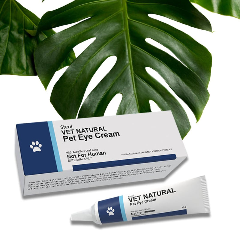 SINCE 1871 GÜLLÜOGLU Pet Eye Cream for Dogs, Cats, Kittens, Puppies, Sheep, Horse, Birds (3 Pack) 10.5g Pet Eye Area Cream Balm,Daily Care for Animals, Cream,Use for Animals