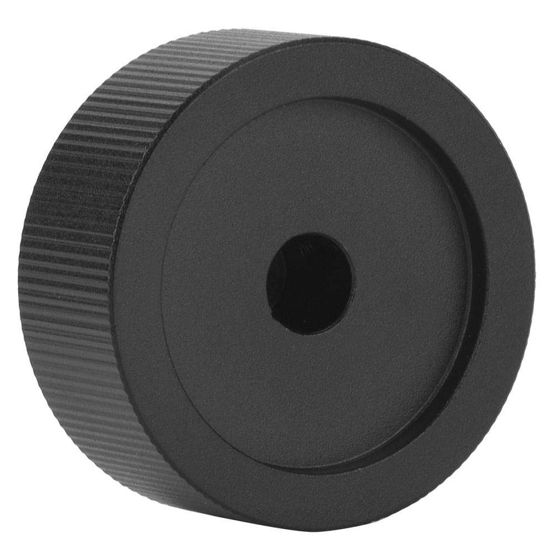 YWBL-WH Volume Control Knob Black Frosted Solid Aluminum Knob for 6mm Potentiometer 32x13mm