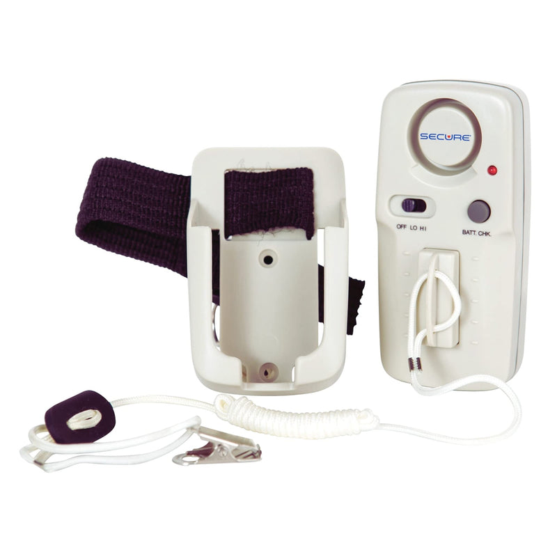 Secure Magnet Pull Cord Chair and Bed Alarm for Elderly Adults - Monitor Fall Risk Seniors in Bed, Chair or Wheelchair, On/Off Switch - Bed Alarms and Fall Prevention for Elderly Dementia Patients