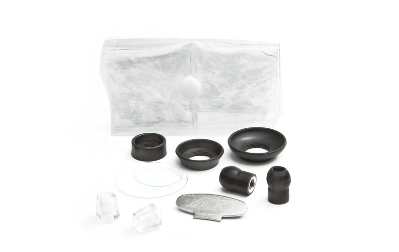 ADC Adscope 641 Sprague Stethoscope with 5 Interchangeable Chestpiece Options, 30 inch Length, Black