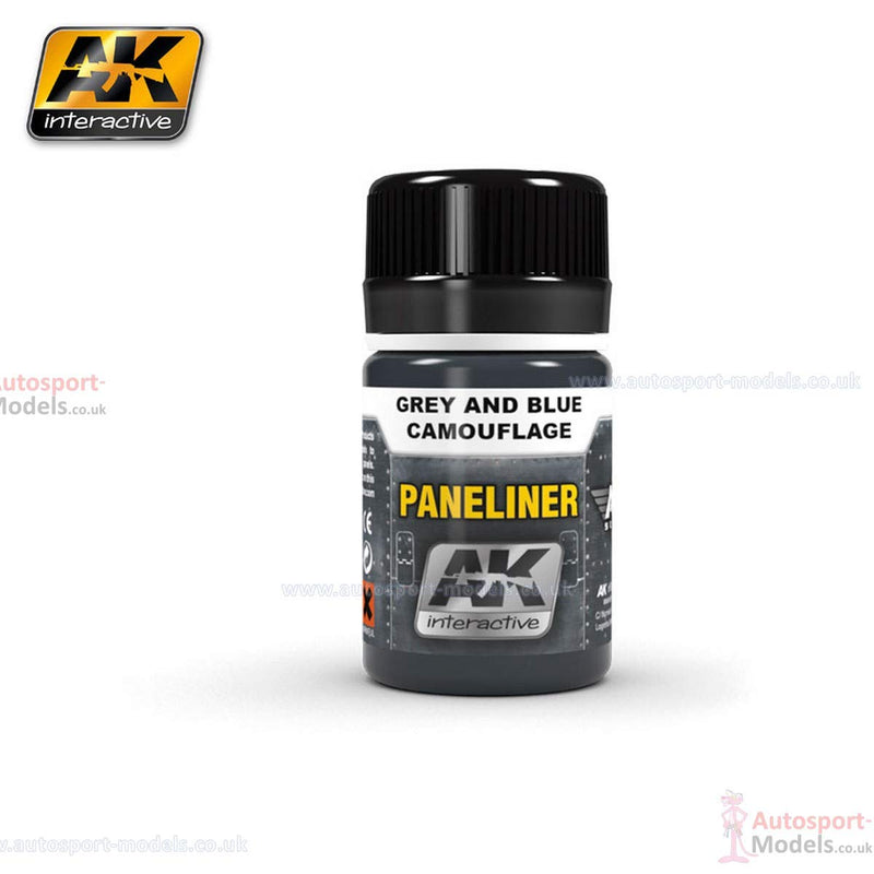 AK Interactive Air Series: Panel Liners Weathering Combo Enamel Paint Set (5 Colors) 35ml Bottle