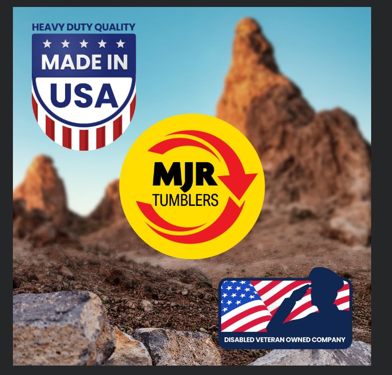 1lb of MJR Tumblers Premium 60/90 Coarse Silicon Carbide Rock Polishing Grit for Step/Stage 1, MJR Tumblers is a Disabled and Veteran Owned Company Proudly Located in USA 1 LB