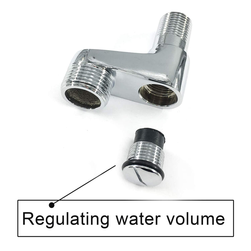 Aolemi 3-3/8 Inch Wall Mount Adapter Claw Foot Bathtub Faucet Adjustable Swing Arms Eccentric Screw Polish Chrome 2 Pack