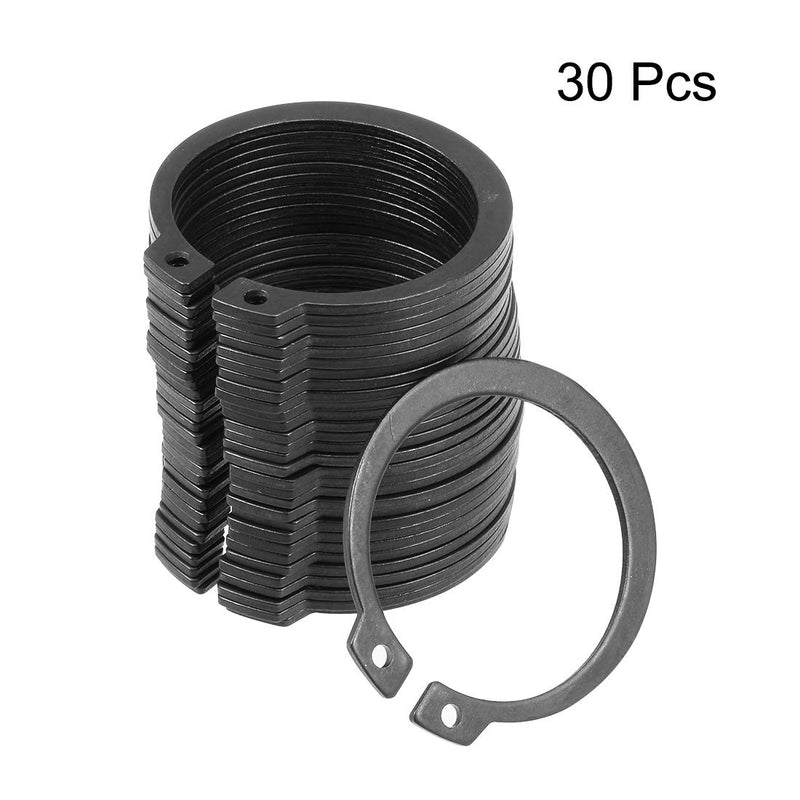 uxcell 41mm External Circlips C-Clip Retaining Shaft Snap Rings 65Mn 30pcs