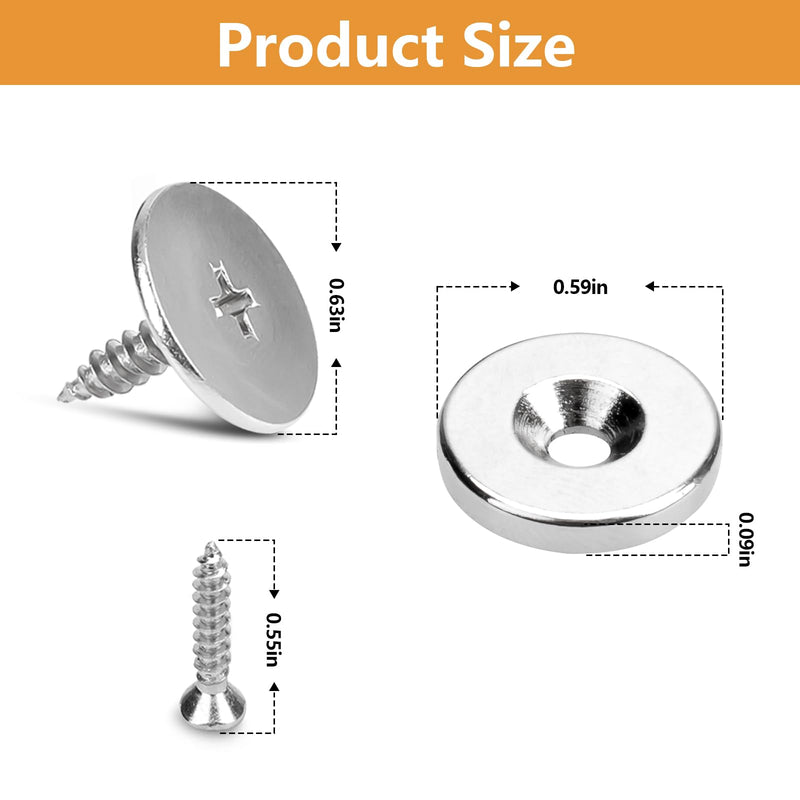 Cabinet Magnetic Door Catch 6 Pack Cabinet Magnets Door Magnets with Strong Magnetic for Kitchen Cupboard Wardrobe Closet Cabinet Door Drawer Latch Catch Closer