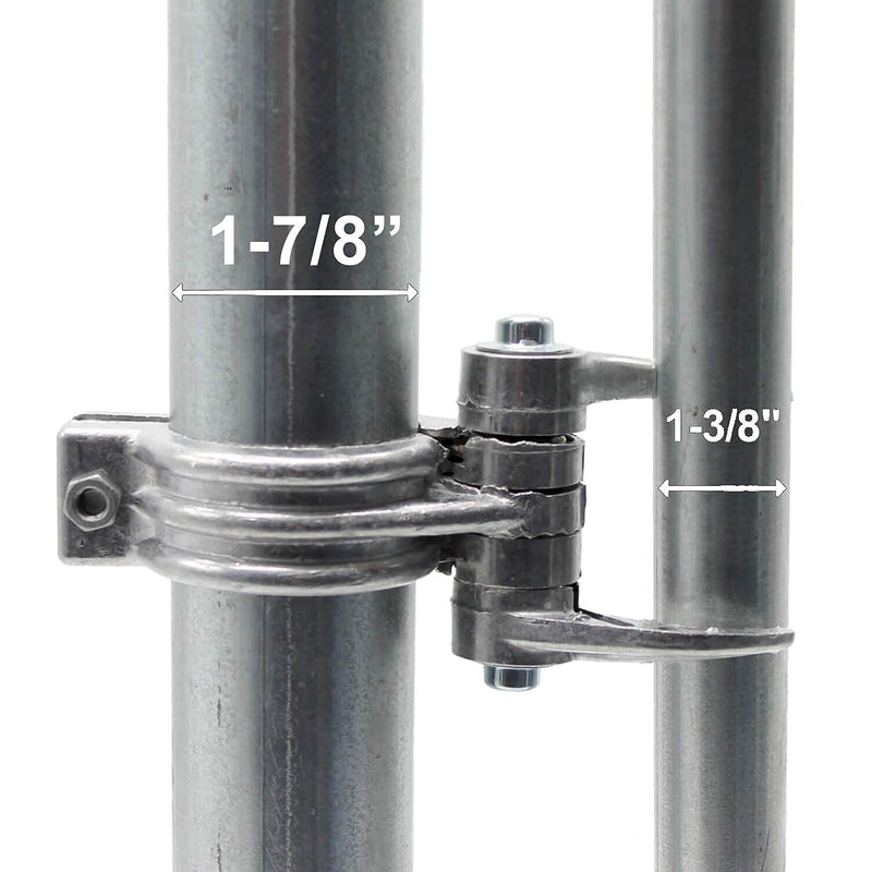 1-7/8" (2") x 1-3/8" Durable Chain Link Spring Loaded Gate Closer. 1-7/8" x 1-3/8" Each