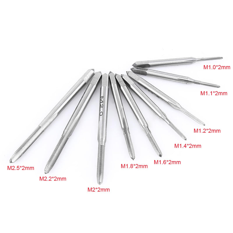 30 Pcs Set Tap and Die Set Metric, Tap Dies Set Hand Tools Kit with Adjustable Wrench M1 M1.1 M1.2 M1.4 M1.6, M1.8 M2.0 M2.2 M2.5
