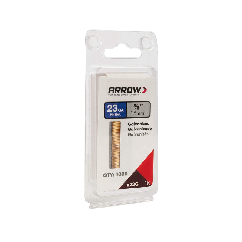 Arrow 23G15-1K Arrow 5/8-Inch Pin Nail, 1000-Pack