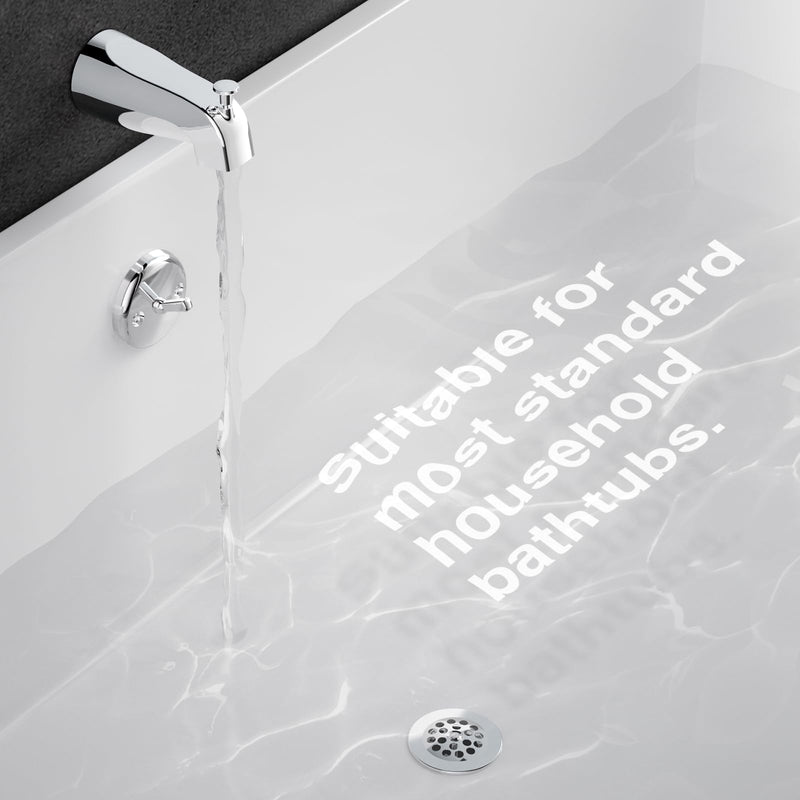 Trip Lever Bathtub Drain and Overflow Faceplate Trim Kit with Screws (Chrome) Chrome