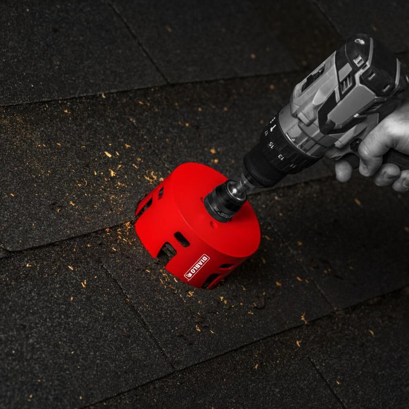 Diablo Demo Demon Carbide Teeth Rough-in Hole Saw - Compatible with SnapLock Plus Mandrel System - 2-9/16" Diameter, 2-3/8" Length - DHS2563CTR One Size