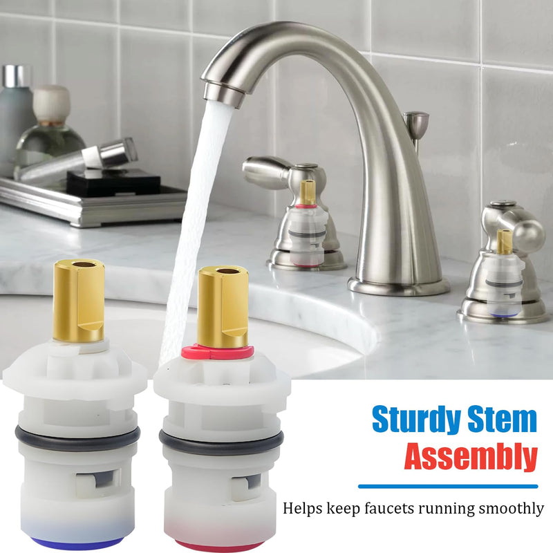 Faucet Cartridge Replacement, Ceramic Stem Disc Faucet Cartridges, Hot Plastic Ceramic Stem for Delta, Glacier Bay, Danze