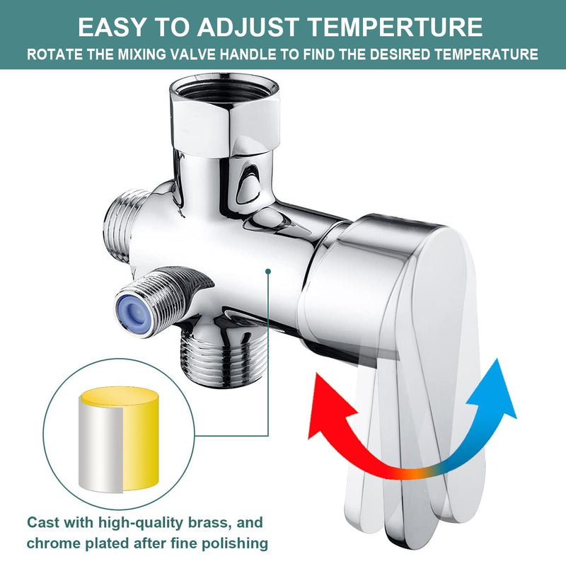 Stainless Steel Bidet Sprayer for Toilet, Handheld with Cold & Hot Explosion-Proof Water Hose, Cloth Diaper Sprayer, Bathroom Jet Sprayer Kit, Great Water Pressure for Bathing Pets（Silver） Sliver