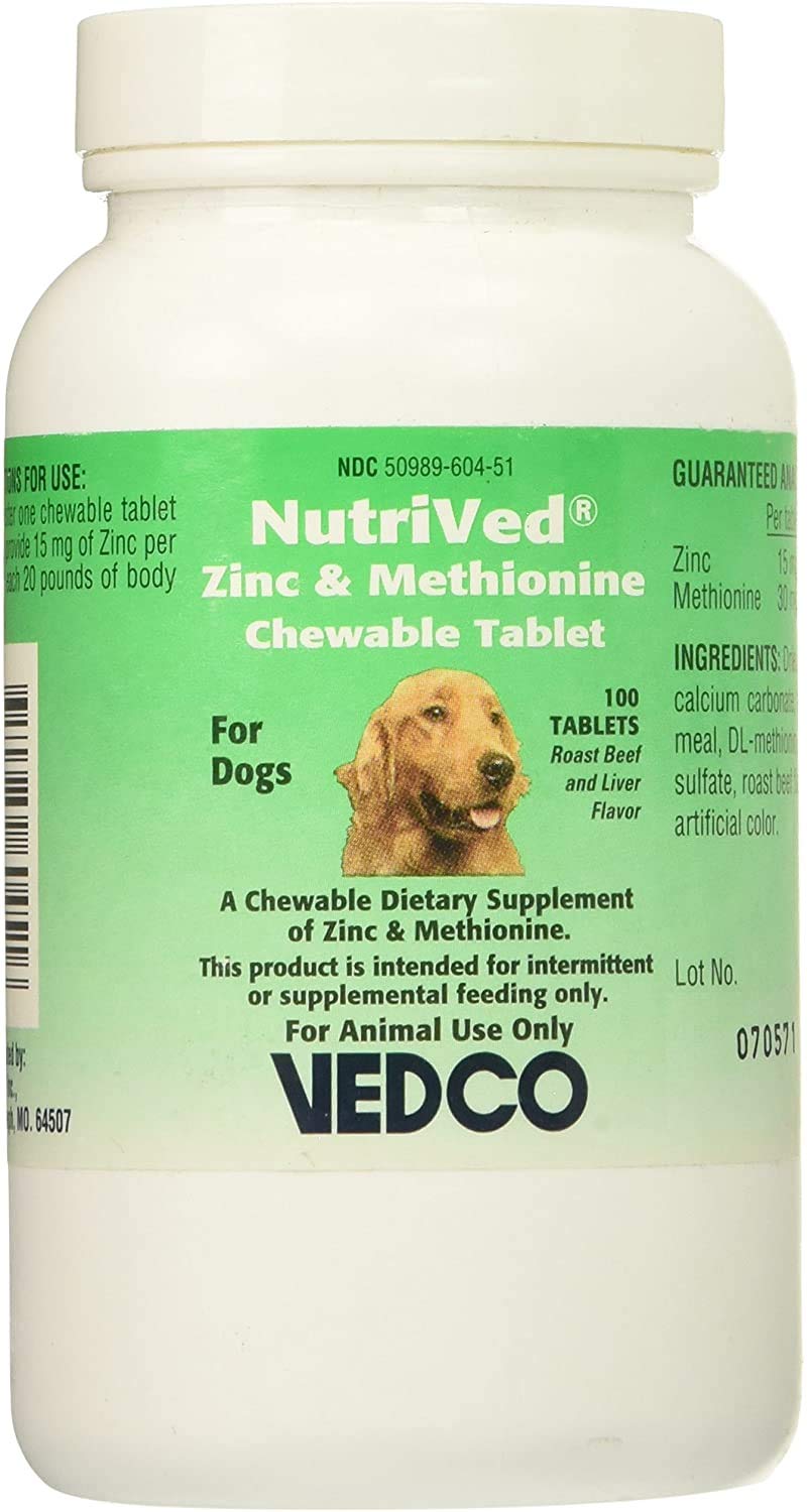 NutriVed ZinPro Chewable Tablets for Dogs (100 count) - NewNest Australia