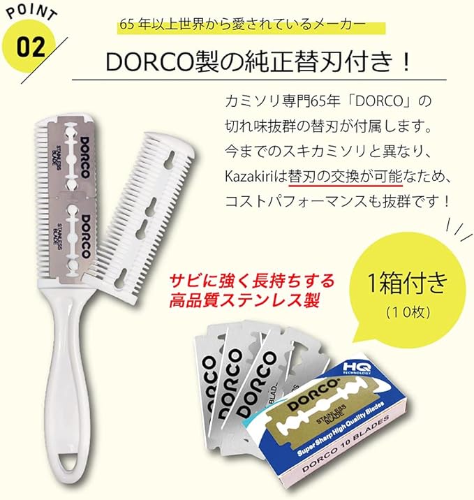 Kazakiri Men's Hair Trimmer Body + 10 Replacement Blades Included, Body Hair Treatment, Unwanted Hair - NewNest Australia