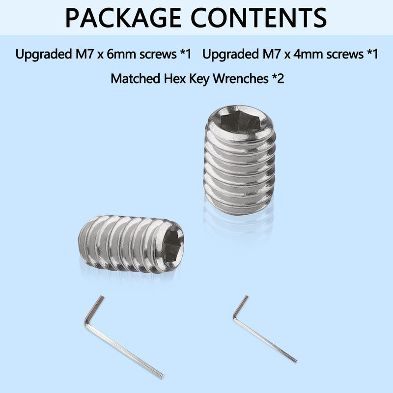NBPLUS W11366418 Refrigerator Freezer Door Handle Mounting Set Screw Fridge Door Screw - AM 1-5-1 - EA221008/EA230910 Latest Upgrade Included Wrench (1Pack)