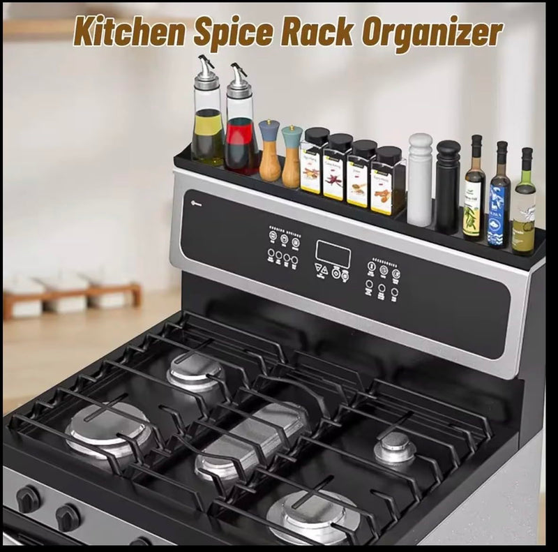 3 Piece Set:Oven Rack Organizer,Heat Resistant Trivet Mat,and Silicone Oven Mitt.The mitt ensures Safe handling of hot Dishes. Practical,Essential for Every Kitchen.Spice Rack,BPA Free