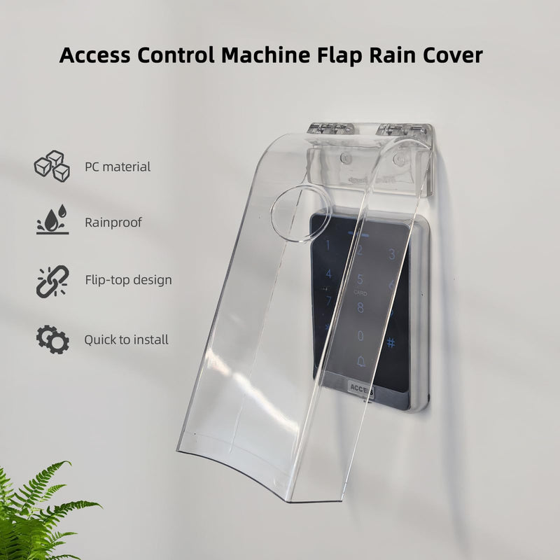 Plastic Flip Lock outdoor weatherproof keypad cover,Door Access Control Rain Cover，Doorbell protector(Transparent)