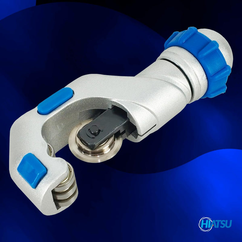 CTH-114 Professional Tube Cutter 3/16" 1/4" 3/8" 1/2" 5/8" 3/4" 7/8" 1" 1-1/4" Premium, Fast Clean Cut Tool for Copper, Brass, Aluminum, PVC, Plastic Pipes, Refrigeration CTH-114 Professional Tube Cutter