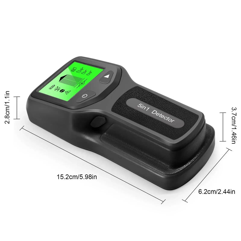 Stud Finder Wall Scanner - 5 in 1 Stud Detector with Intelligent Microprocessor Chip and HD LCD Display, Stud Sensor Beam Finders for Center and Edge of Wood AC Wire Metal Joist Pipe