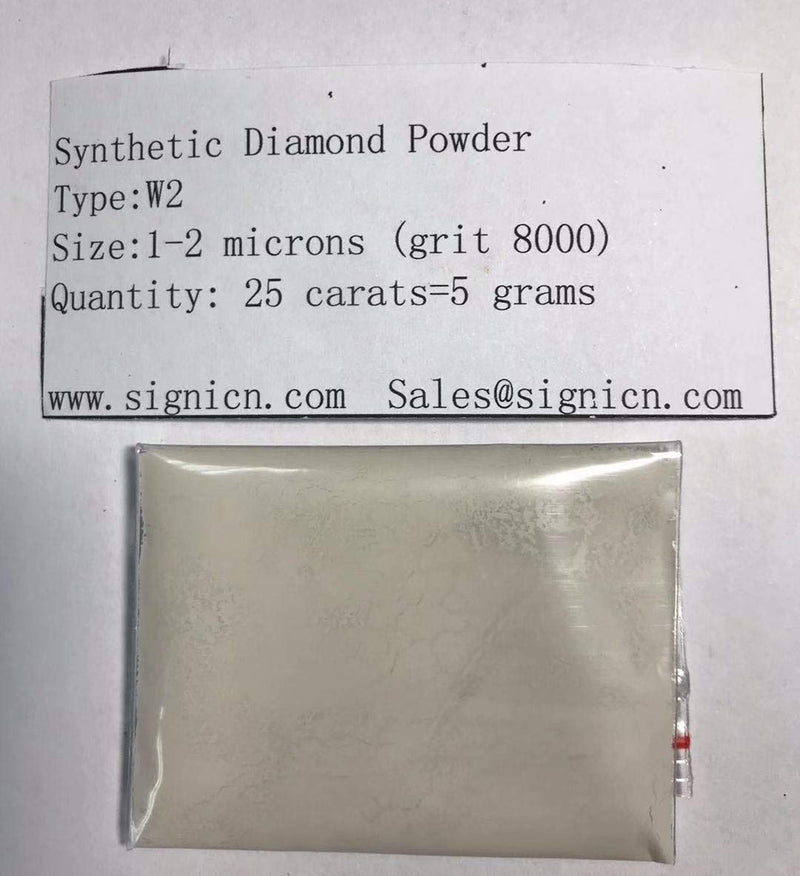 1-2 Micron 8000 grit Diamond Powder 25Carat=5gram (W2) 2
