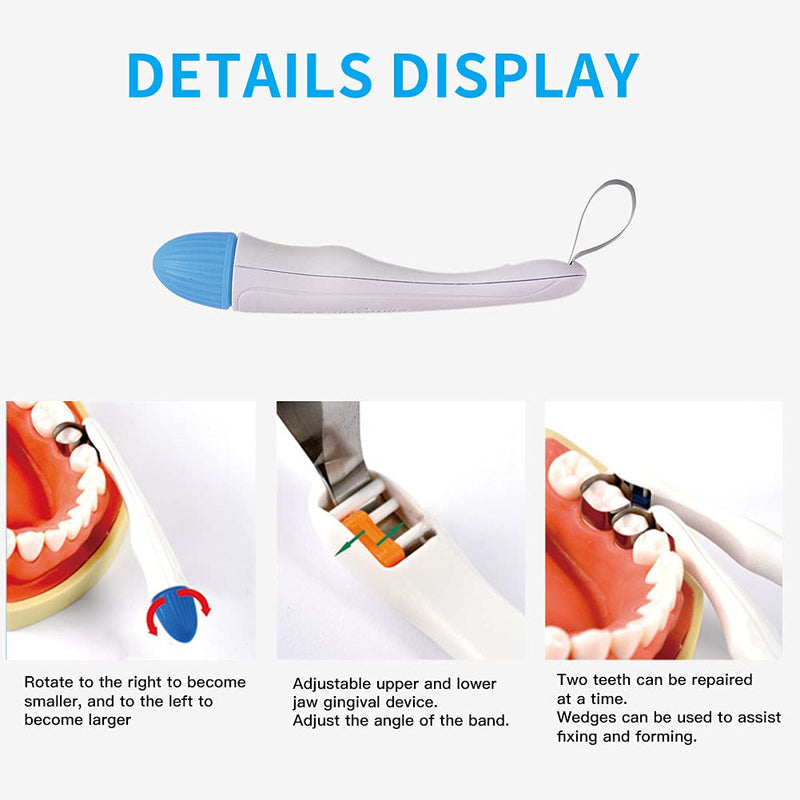 Dental Matrix Band, 50pcs Momar Restoration Matrix-Profecto Sectional Matrix Ring System Adjust (6MM-Standard) 6MM-Standard
