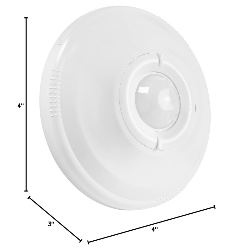 Maxxima Ceiling Mount 360 Degree PIR Occupancy Sensor - Hard-Wired Motion Sensor, LED Compatible, Commercial or Residential Automatic Sensing Solution for Indoor Use at Max Height 15ft, 120-277V