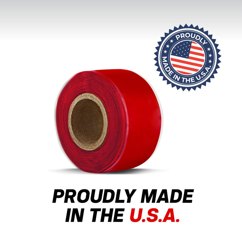 Bond It Rescue Tape, Self-Fusing Silicone Tape, Emergency Plumbing Pipe & Radiator Hose Repair, Electrical Insulation, Waterproof, 950PSI, 1" Width x 36' Length x 0.02" Thick, Made in USA, Black Black (36'L)