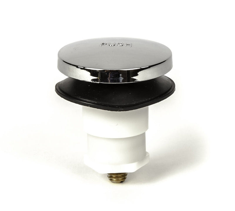 Toe Touch (Tip Toe, Foot Actuated) Bath Tub/Bathtub Drain Stopper Includes 3/8" and 5/16" Fittings Chrome No Hair Catcher