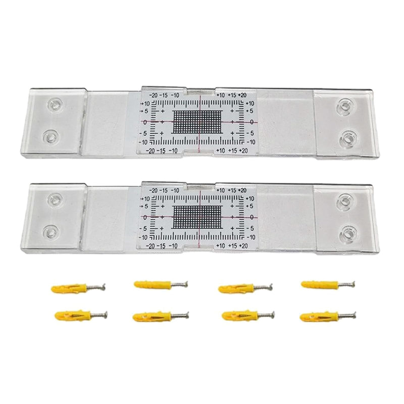 Yuly Heavy-Duty Building Crack Monitor For Concrete Masonry And Stucco Crack Gauge Monitor Crack Measuring Crack Width Gauge, 4 Pack