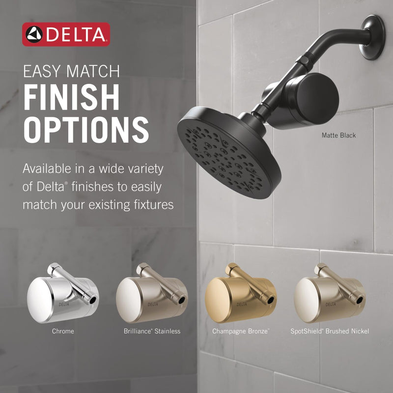 Delta Faucet Clarifi Standard Shower Filter Attachment with Filter, Shower Water Filter, Shower Head Filter, Matte Black 7SF100-BL