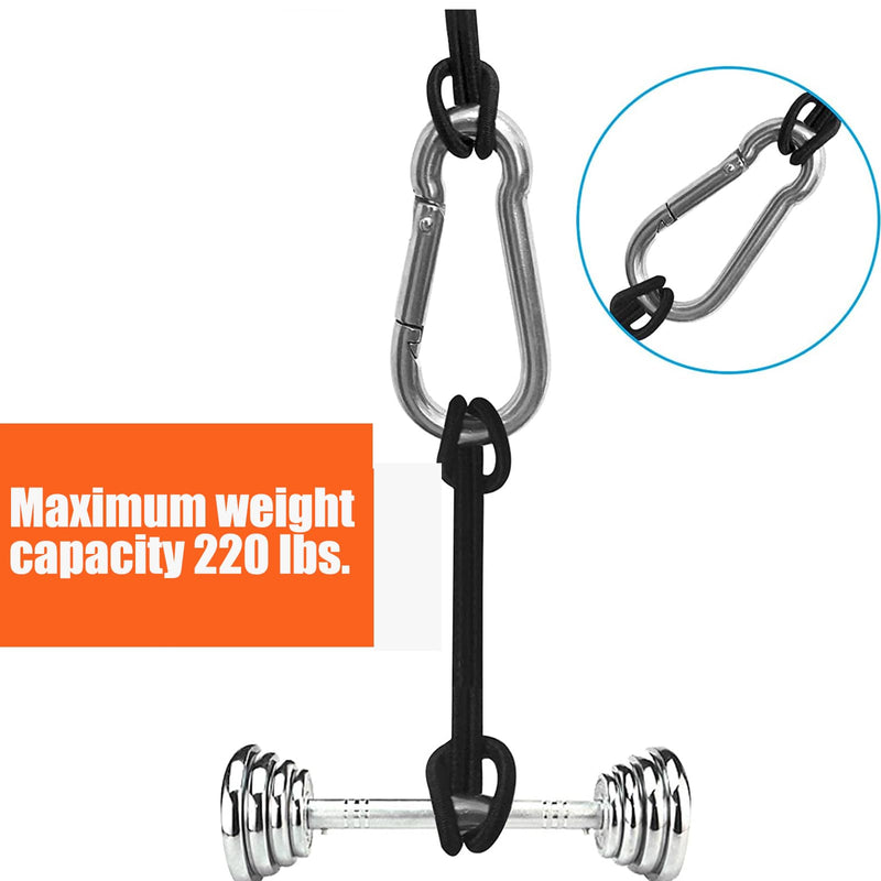 Spring Snap Hooks M5 M6 M8 M10 Carabiner Heavy Duty Carabiner Clips Galvanized Steel Quick Links Caribiniers Hammocks Hooks for Camping Hiking Outdoor Swing Pet Leash Gym M5 - 80pcs - NewNest Australia