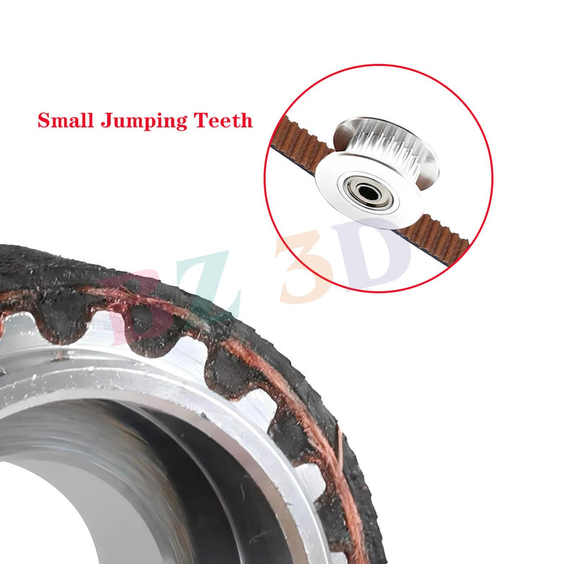 GT2 Idler Pulley 20 Teeth Bore 5mm Width 6mm 20T GT2 Idler 5mm for 3D Printer 6mm Width GT2 Timing Belt.(10pcs) GT2 Idler 6mm Width 20 Tooth Bore 5mm