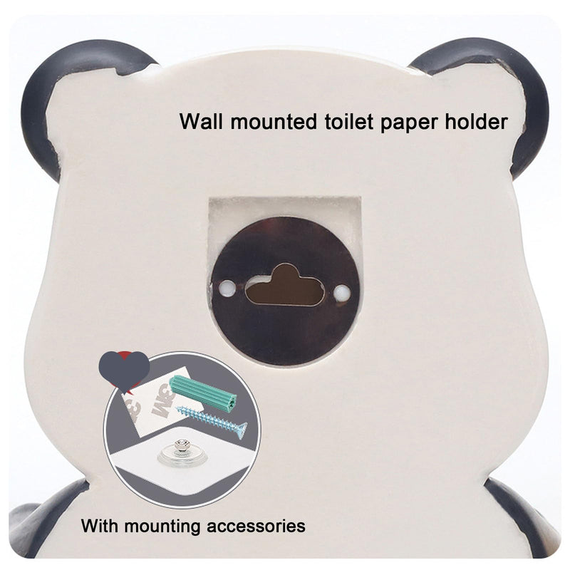 Cute Toilet Paper Holder Wall Mount, Funny Animals Toilet Paper Roll Holder, Toilet Paper Roll Dispenser for Kitchen Bathroom (Rabbit) Rabbit