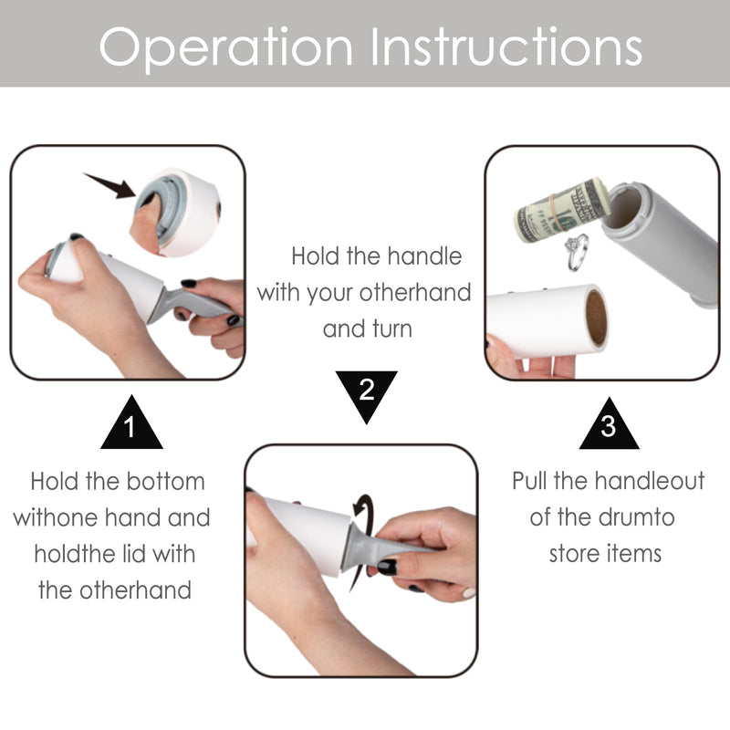 Real Working Lint Roller with Storage, Secret Stash Safes, Secret Hidden Diversion,Money Jewelry Storage (Man) man