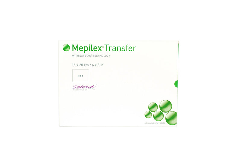 Mepilex 294899 Transfer Soft Silicone Exudate Transfer Dressing, 6" x 8" Size, Each Dressing