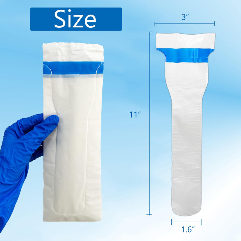 Ultrasound Probe Cover - Endocavity Transducer Cover Latex Free Non Sterile Disposable, 9.6"x1.6", 50 PCS