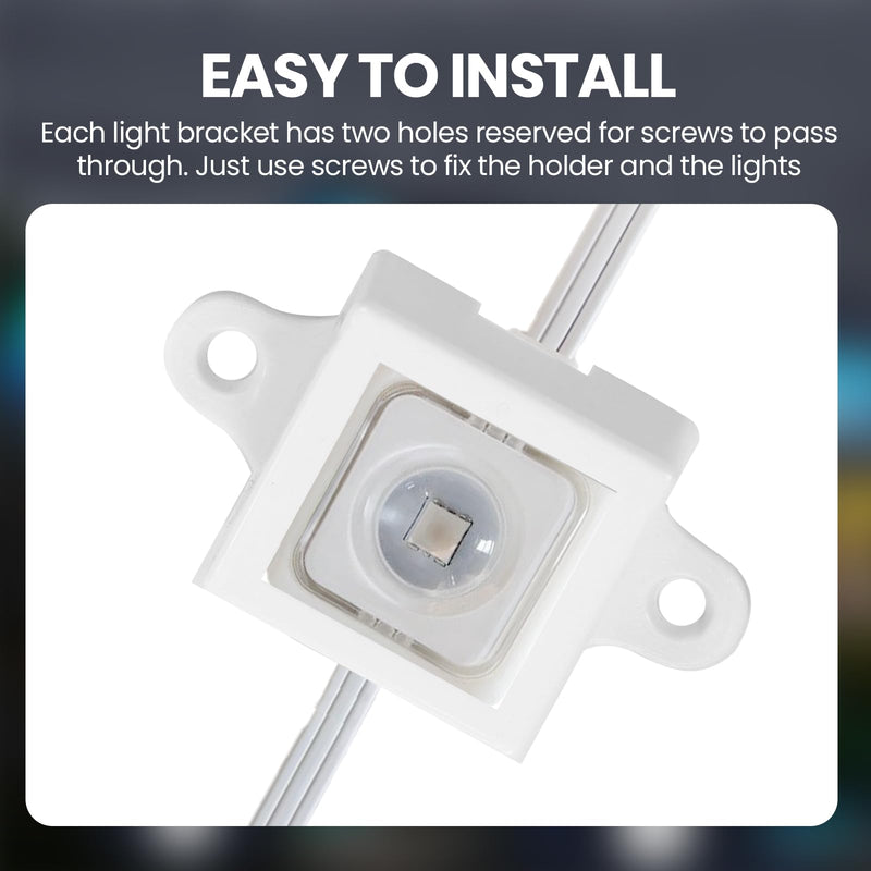 Mounting fits for Govee Outdoor LED Lights H705 Non-pro Version Elite H805，Outdoor Light Brackets Clips Holder for Govee（White, 40）