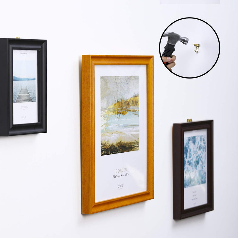 Mr. Pen- Picture Hanging Kit, 220pc, Picture Hangers, Nails for Hanging Pictures, Wall Hangers, Picture Hanging, Picture Hanging Hooks, Frame Hanging Hardware, Picture Hooks, Wall Hanging Kit 220 Pack Gold