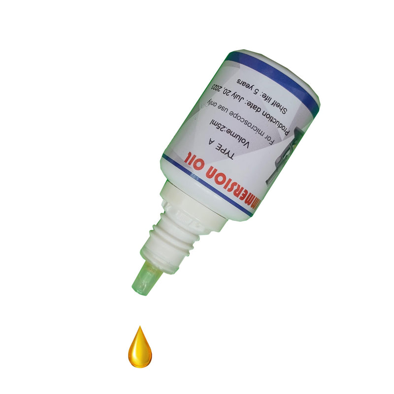 Microscope Immersion Oil, 3/4 oz (25ML), Type A, Microscope Specific, Easy to Remove