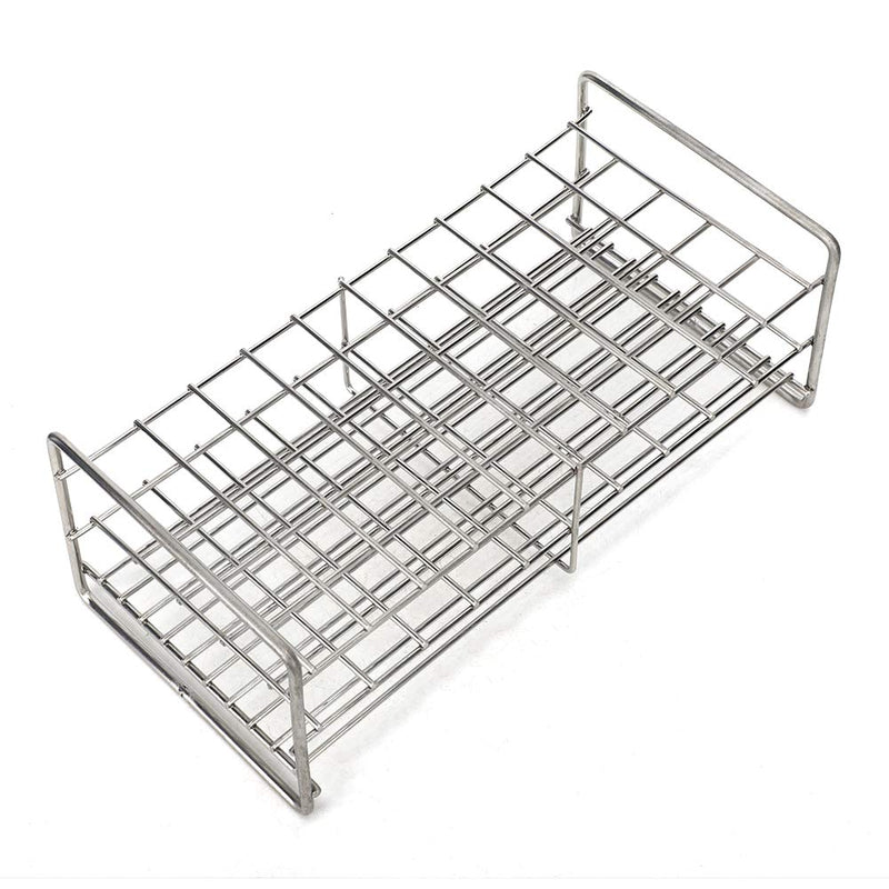 Stainless Steel Test Tube Rack Holes with Handle, Medical Test Tube Holder, Sterilizable at 121℃