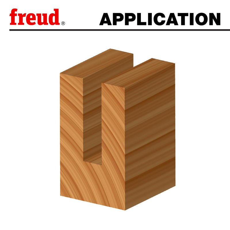 Freud 04-532: 15 (dia.) Double Flute Straight Bit with 1/4" shank, 2-1/4" overall length