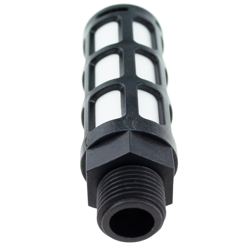 TAODAN 7pcs Plastic Exhaust Air Silencer, 3/8" Air Line Pneumatic Muffler Black Air Compressor Fitting 3/8 inch 7pcs
