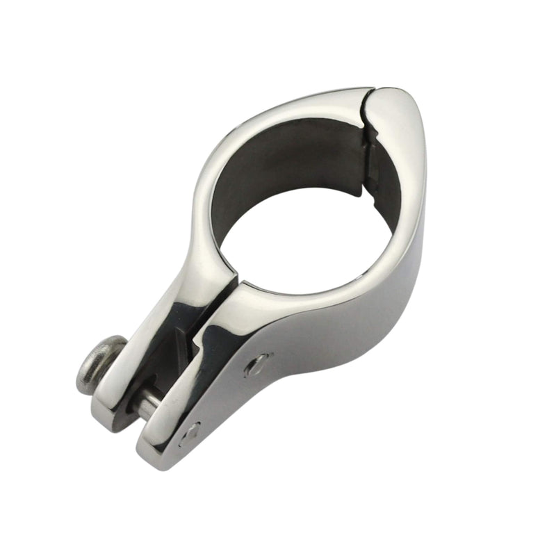 Pair of Marine Grade 316SS 1-1/4in Bimini Top Hinged Jaw Slide With Set Screws